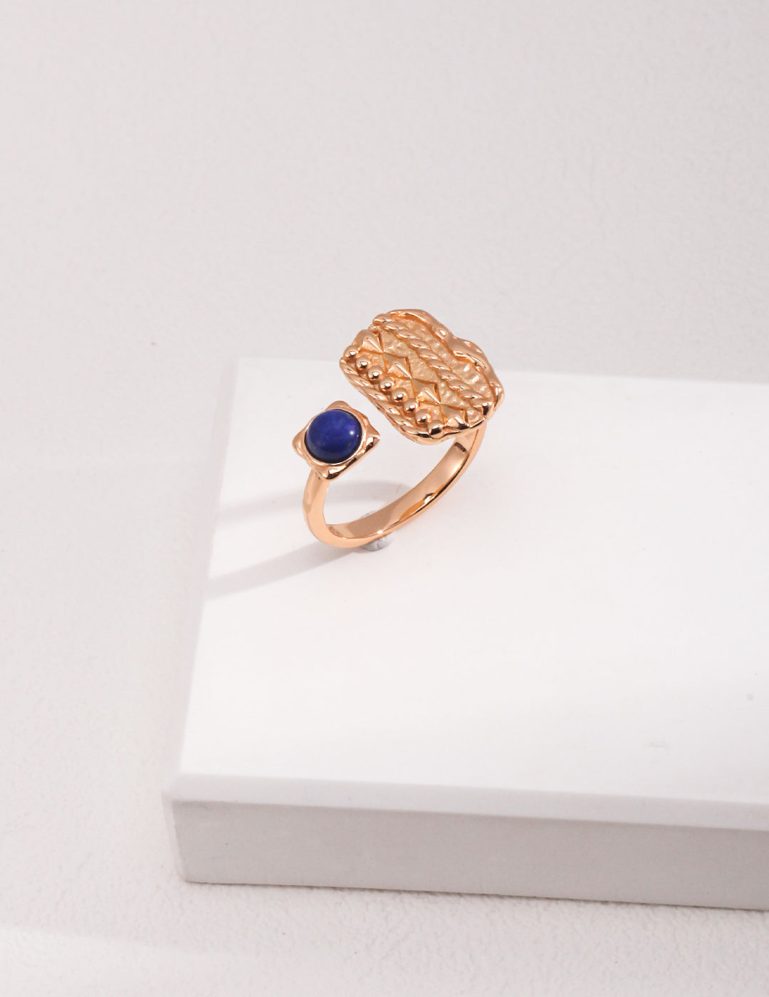 Lapis Lazuli Silver Adjustable Ring