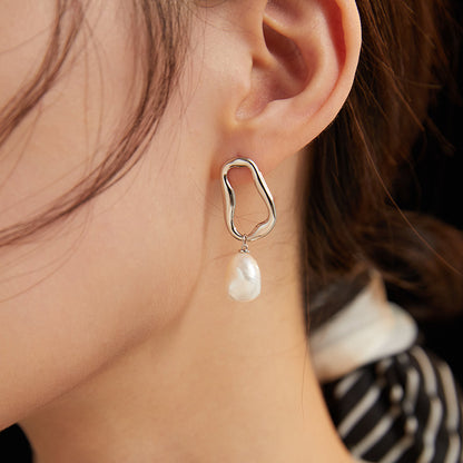 Baroque Irregular Pearl Earrings