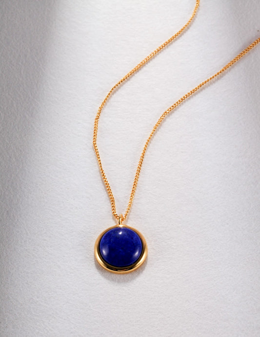 Silver Lapis Lazuli Necklace