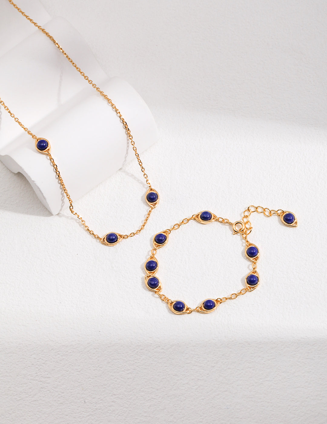 Silver Tiger Eye & Lapis Eye of Horus Bracelet