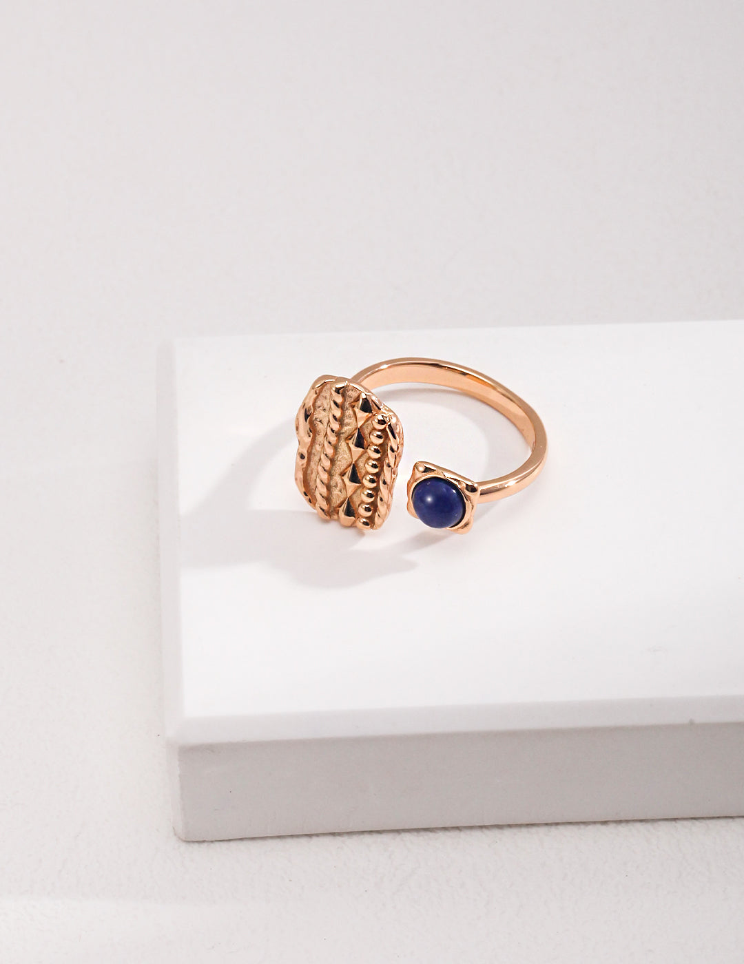 Lapis Lazuli Silver Adjustable Ring