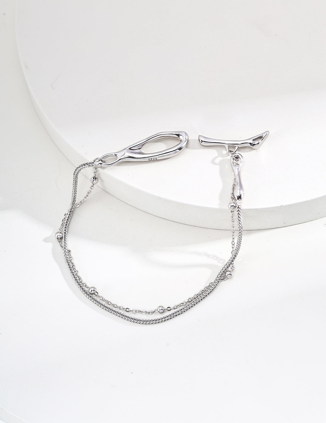 Minimalist Silver Adjustable Bracelet