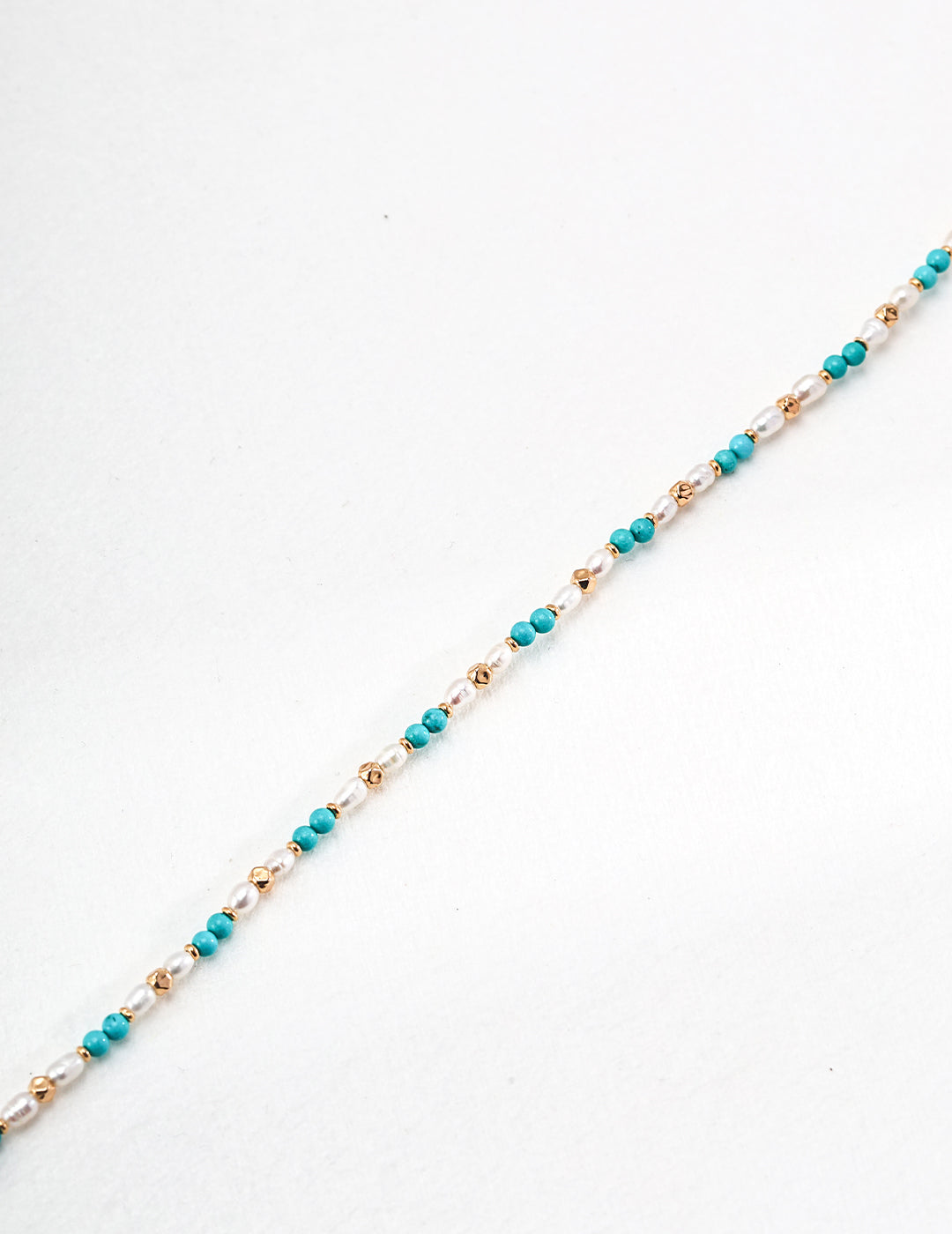 Silver Pearl & Turquoise Necklace